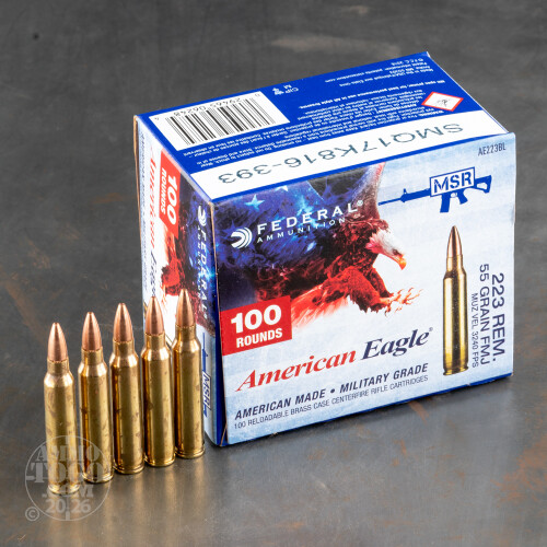 FEDERAL RIFLE AMMO 223 REM FM 55GR BULK 1000RDS FEDERAL RIFLE AMMO 223 REM FM 55GR BULK 1000RDS