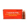 NORINCO 7.62X39MM 122GR FMC 100 ROUND BATTLE PACK NON CORROSIVE