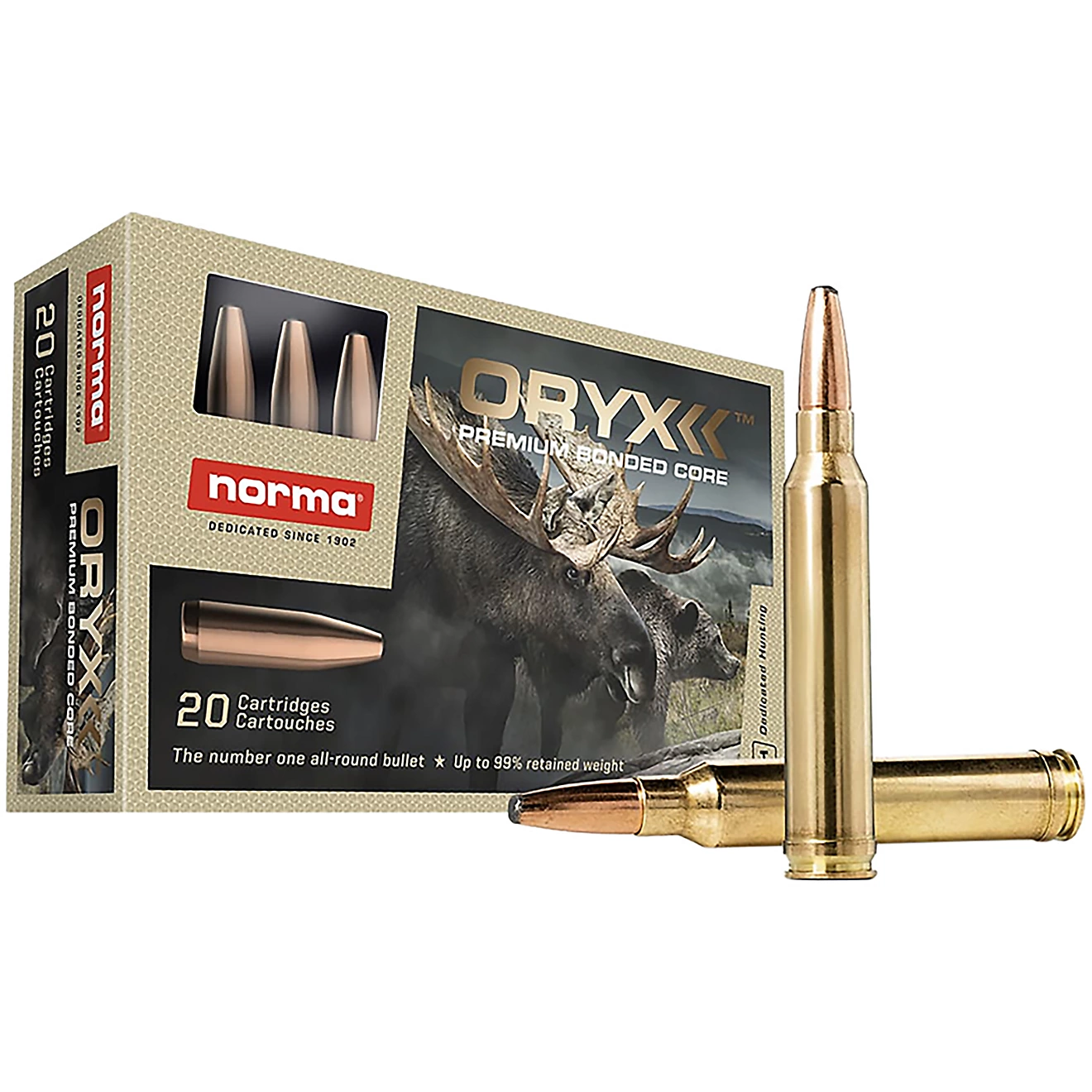 Norma Pro Hunter 22-250 Rem Oryx 55 Gr 20 Rounds Norma Pro Hunter 22-250 Rem Oryx 55 Gr 20 Rounds