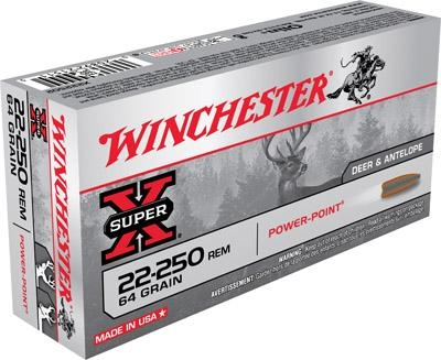 Winchester Super X 22-250 Rem 64 Gr SP 20 Rds Winchester Super X 22-250 Rem 64 Gr SP 20 Rds
