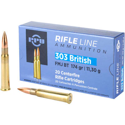 PPU 303 BRITISH FMJ BT 174GR 20RDS BULK PPU 303 BRITISH FMJ BT 174GR 20RDS BULK
